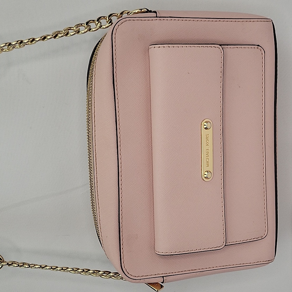 Michael Kors Georgia Messenger Crossbody Blossom Pink NWT